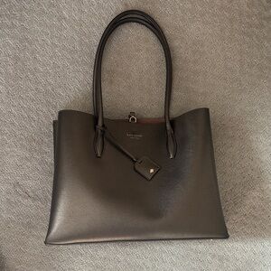 Kate Spade Bronze Brown Leather Tote